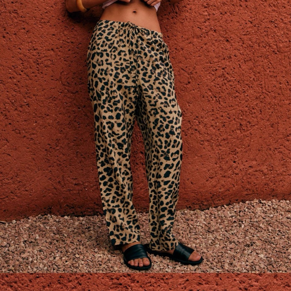 Leopard pants from Zara size medium.